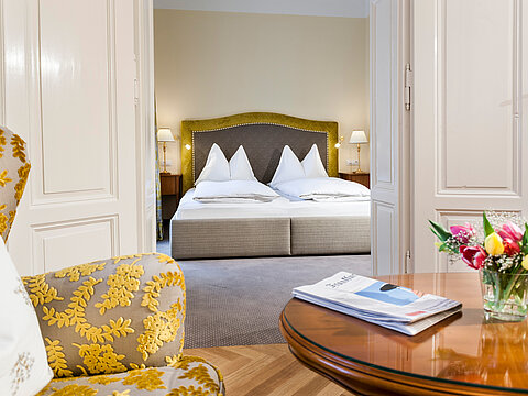 Zimmer im Luxushotel in Graz